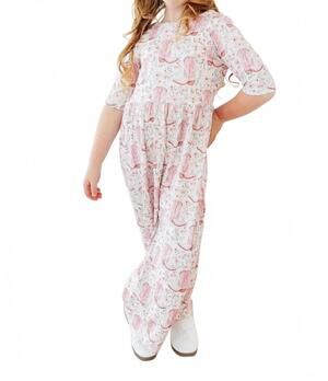 NEW MILA & ROSE wide leg jumpsuit in country print